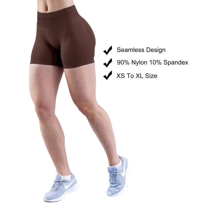 7 FC 2024 High Quality Custom Logo XL 90% Polyamide 10% Elastane Seamless Scrunch Workout Gym Shorts Leggings for Women Sport