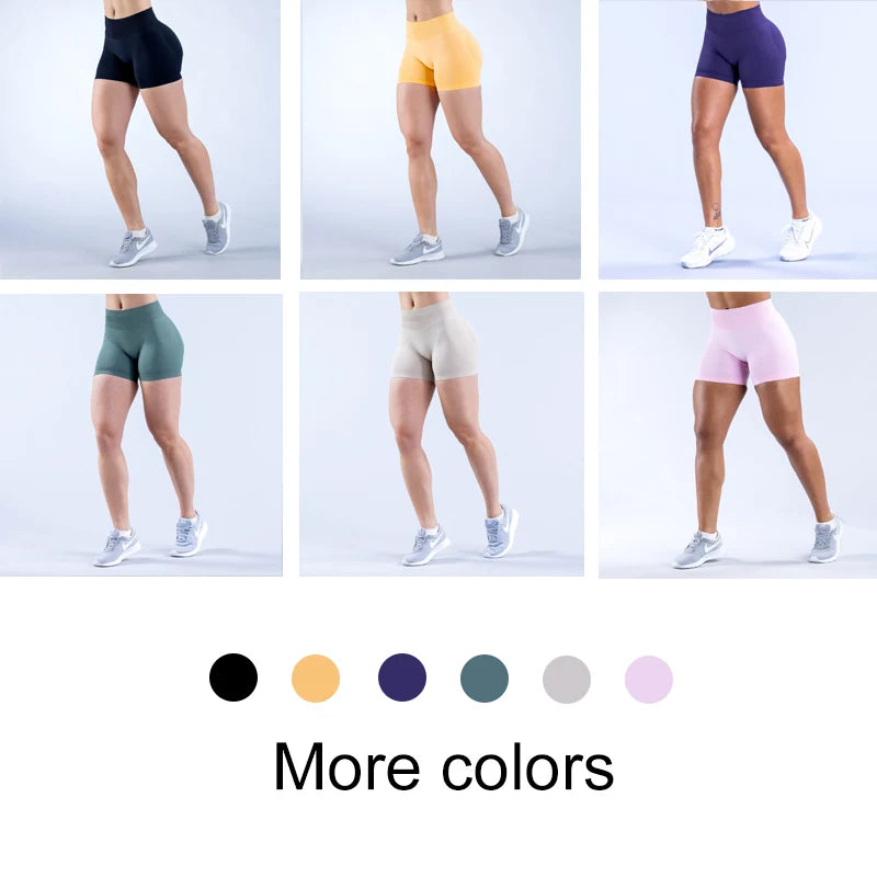 7 FC 2024 High Quality Custom Logo XL 90% Polyamide 10% Elastane Seamless Scrunch Workout Gym Shorts Leggings for Women Sport