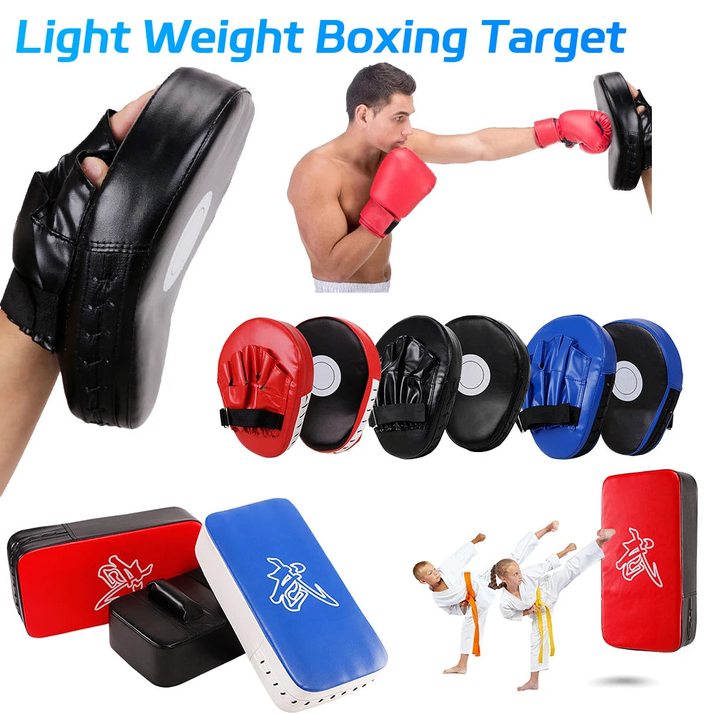 Boxing Pad Sand Bag Fitness Taekwondo Hand Kicking Pads PU Leather Training Gear Muay Thai Foot Target Boxing Shield Training
