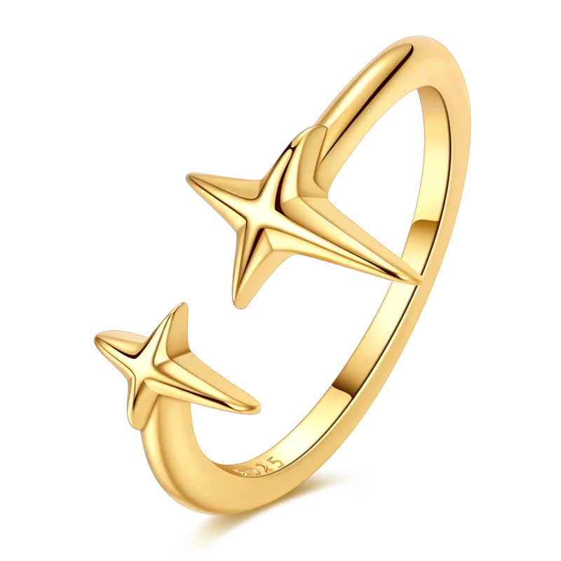 925 Sterling Silver Rings Gold Color Sparking Popular LOVE Wedding Ring Certified Women Engagement Jewelry Anniversary Gifts