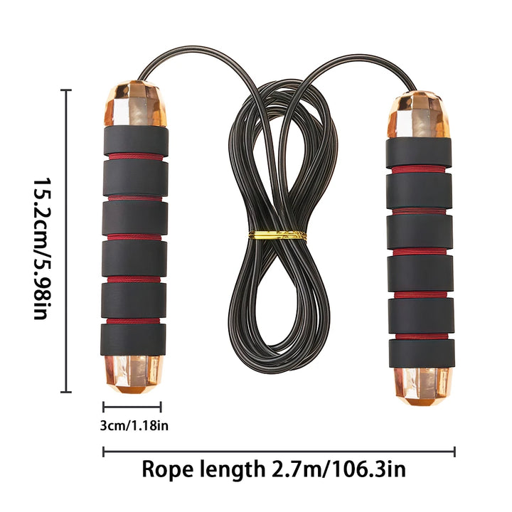 New Steel Wire Skipping Rope Detachable Assembly Fitness Exercise Adjustable Sponge Handle Skipping Rope