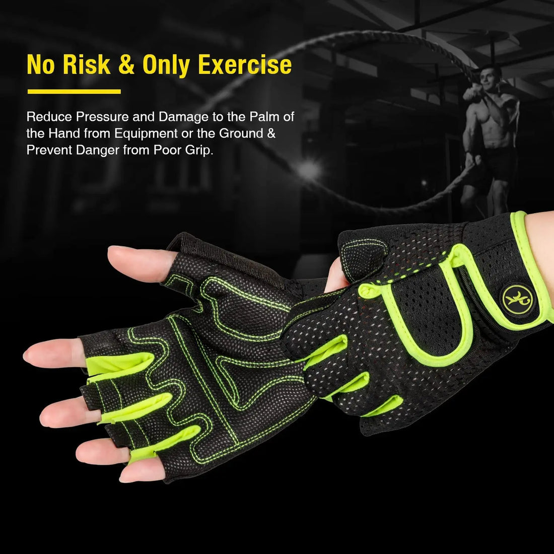 MOREOK Gym Gloves Breathable Anti-slip Strength Training Exercise Workout Fitness Weight Lifting Gloves for Pull Up Powerlifting